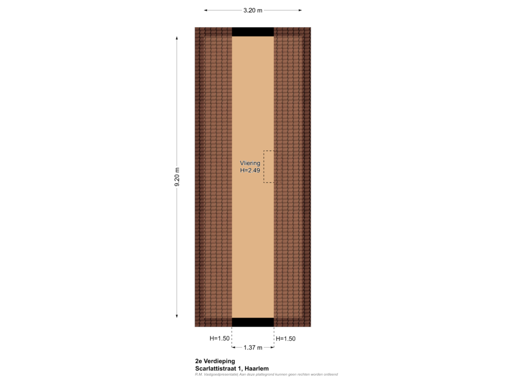 View floorplan of 3e Verdieping of Scarlattistraat 1