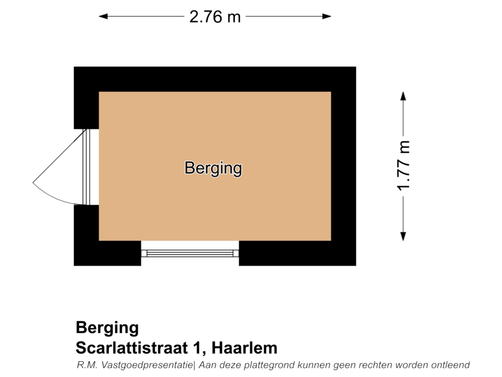 View floorplan of Berging of Scarlattistraat 1