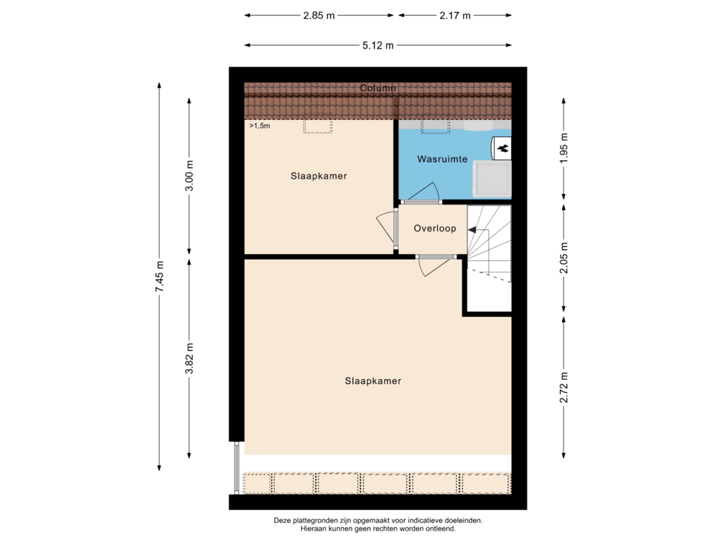 View floorplan of Tweede Verdieping of Dammersboog 44