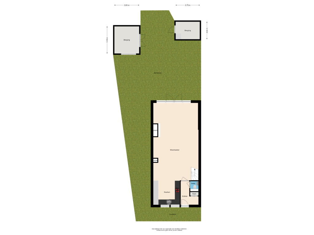 View floorplan of Situatie of Dammersboog 44