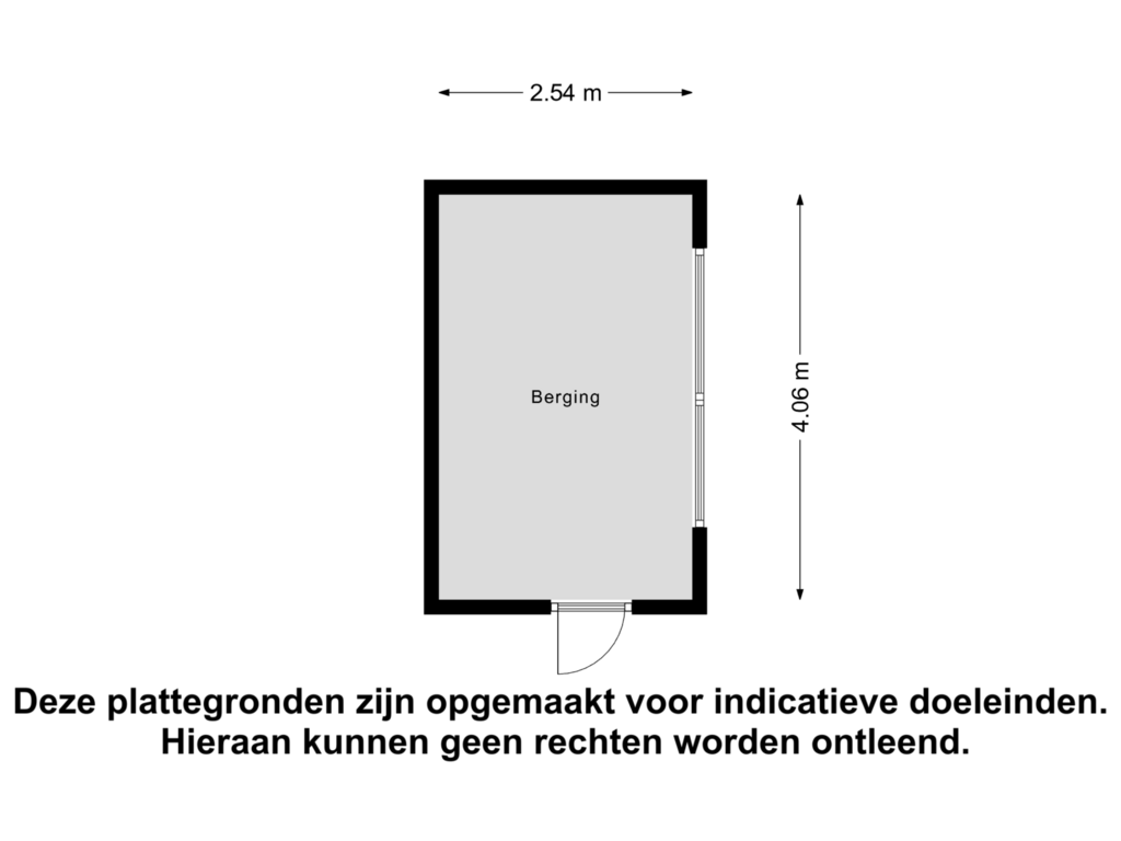 View floorplan of Berging of IJsselkade 2-B