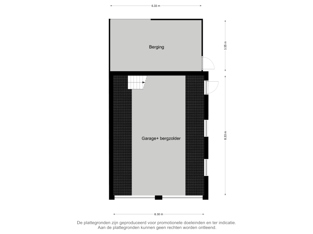 View floorplan of Garage of Groenstraat 9-A