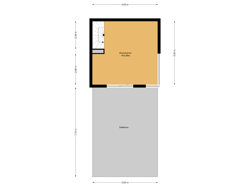 Bekijk plattegrond van Eerste verdieping van Cubahof 11