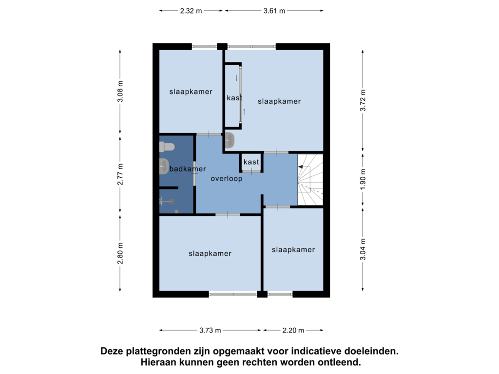 Bekijk plattegrond van 1e verdieping van Groenkampen 40