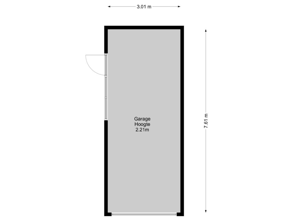 Bekijk plattegrond van Garage van Kerkstraat 99