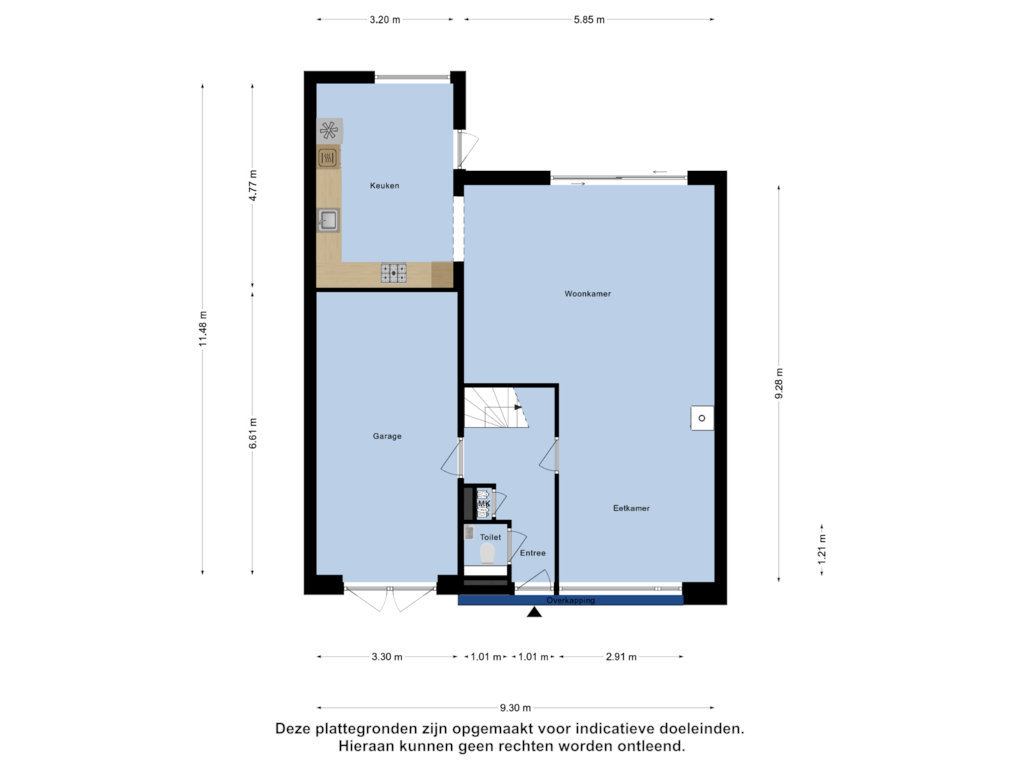 Bekijk plattegrond van Begane Grond van Vrijdagstraat 24