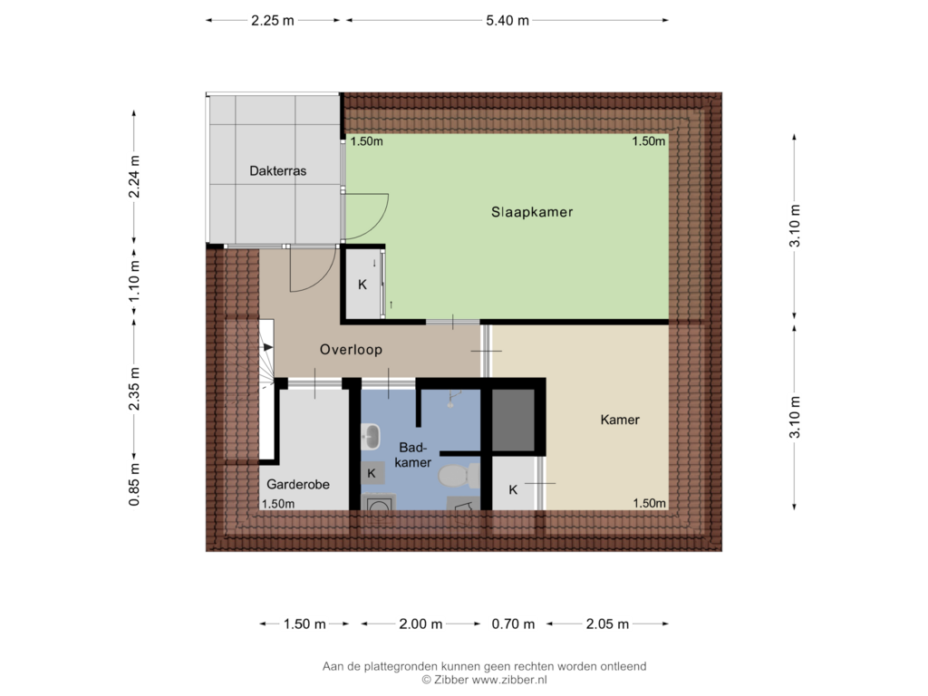 Bekijk plattegrond van Eerste verdieping van Consciëntieplein 10