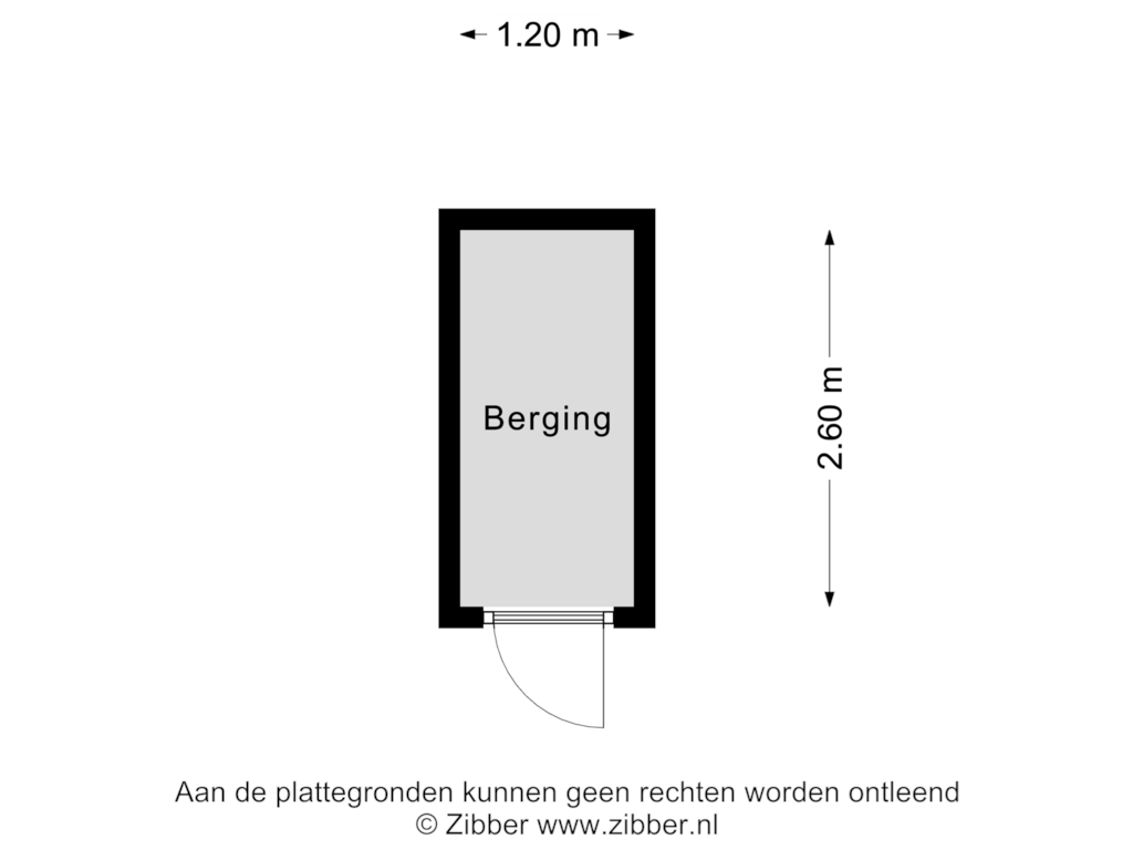 Bekijk plattegrond van Berging van Consciëntieplein 10