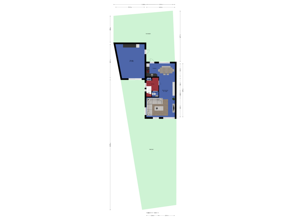 Bekijk plattegrond van Situatie van Veenpluispad 1