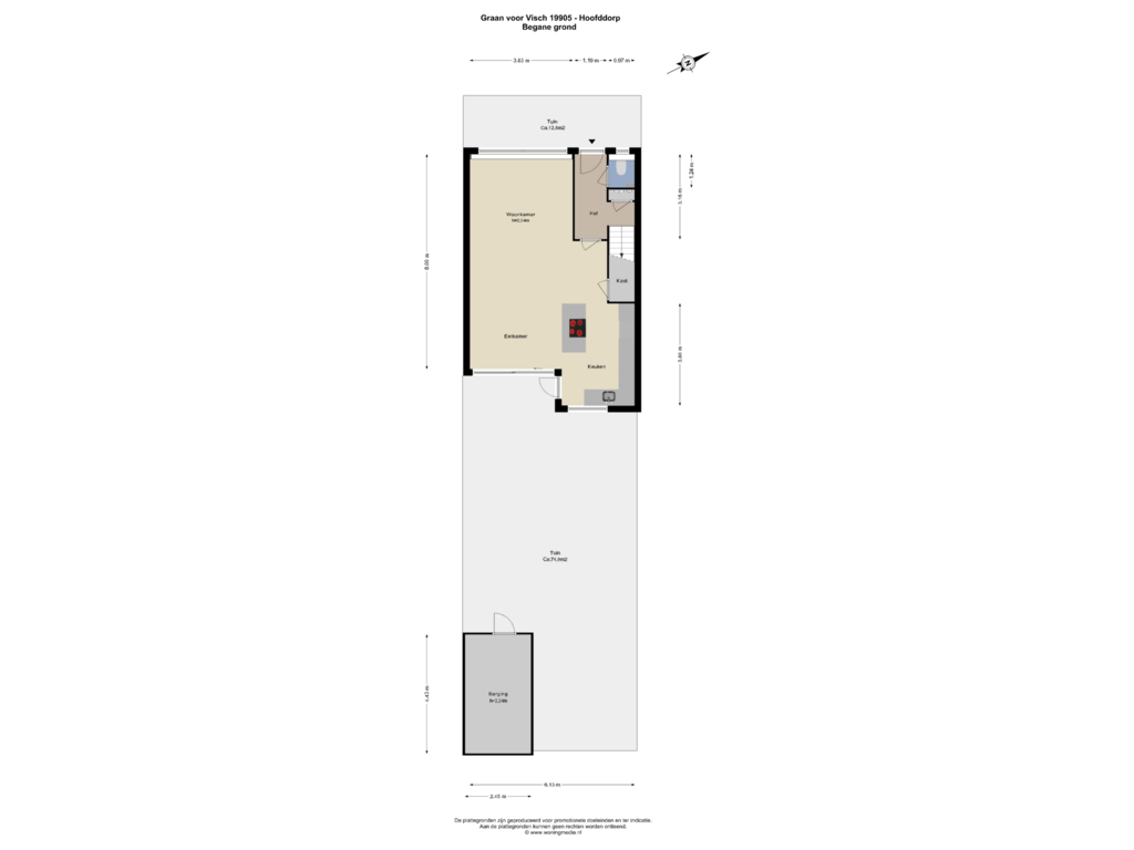 Bekijk plattegrond van Begane grond van Graan voor Visch 19905