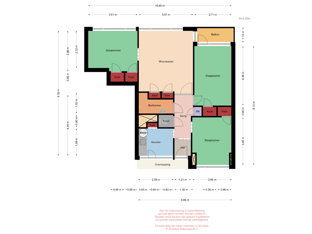 Bekijk plattegrond van Vlaardingerdijk 454 - 8e verdieping van Vlaardingerdijk 454