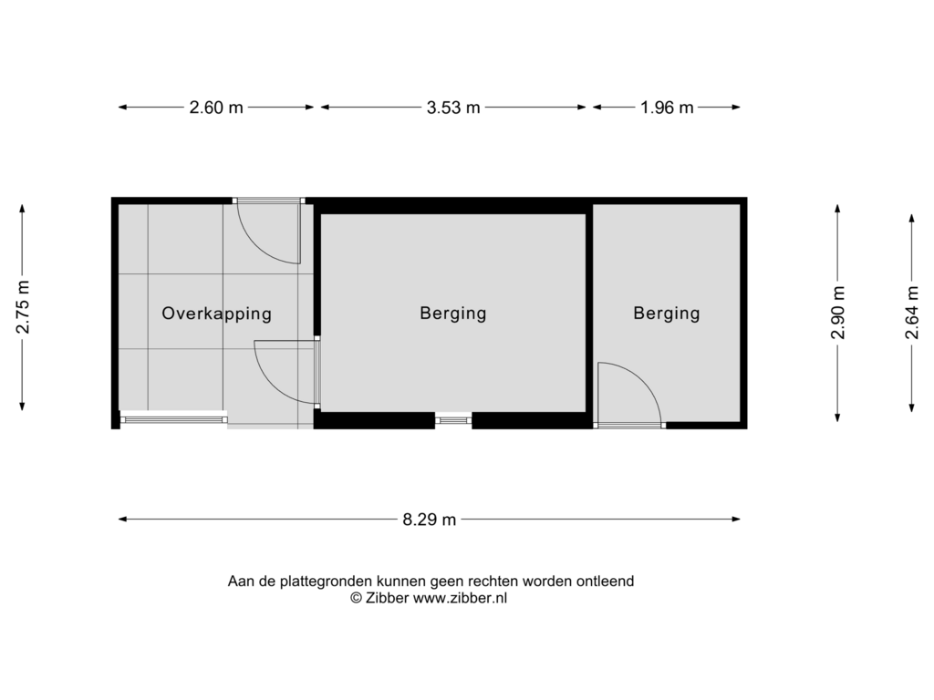 Bekijk plattegrond van Berging van Kreuzenstraat 23