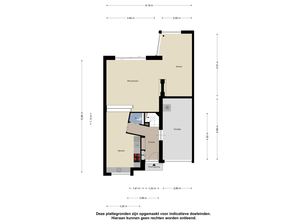 Bekijk plattegrond van Begane Grond van Lekstraat 8