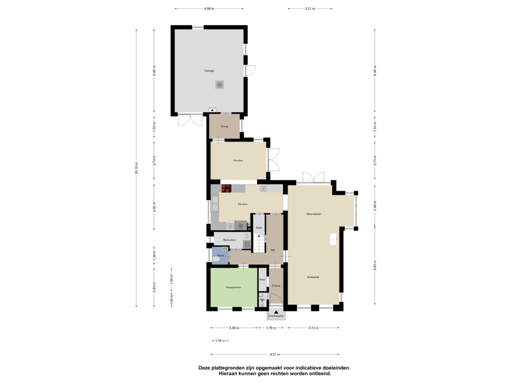 Bekijk plattegrond van Begane Grond van Kerkstraat 112