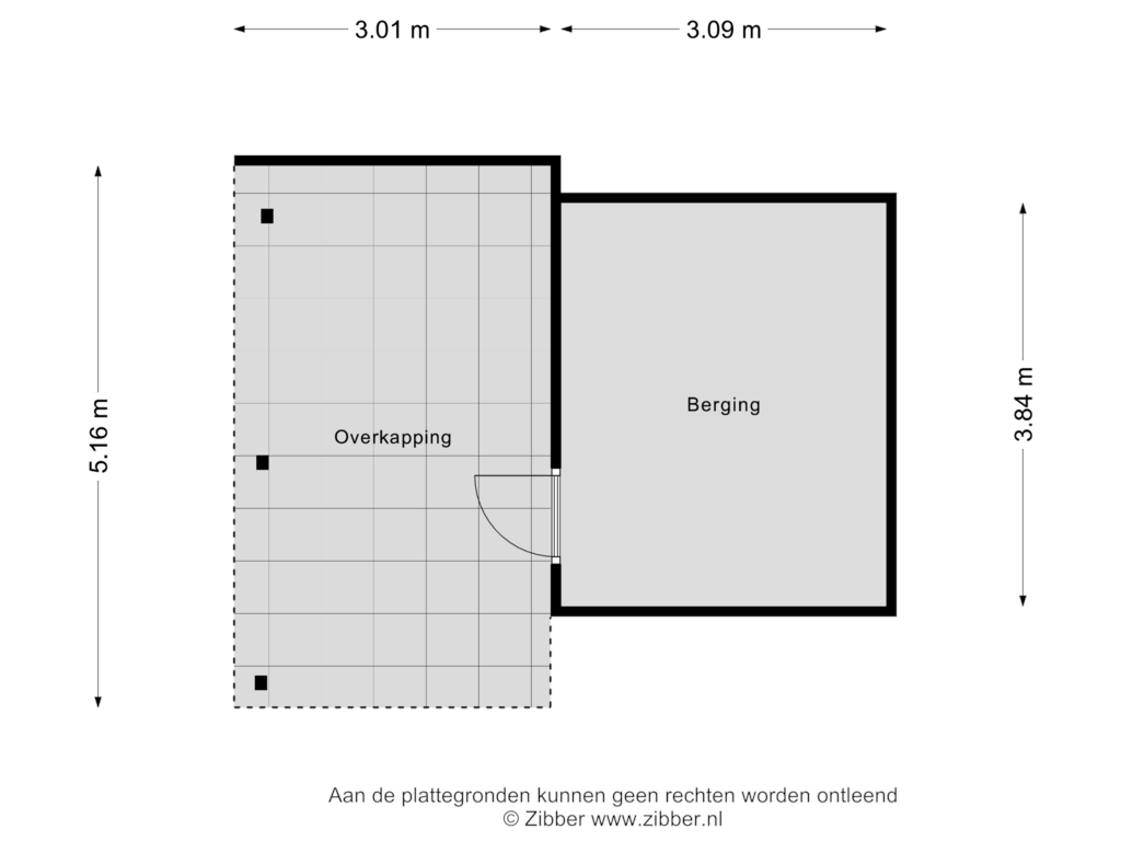 Bekijk plattegrond van Berging van Vonderstraat 22