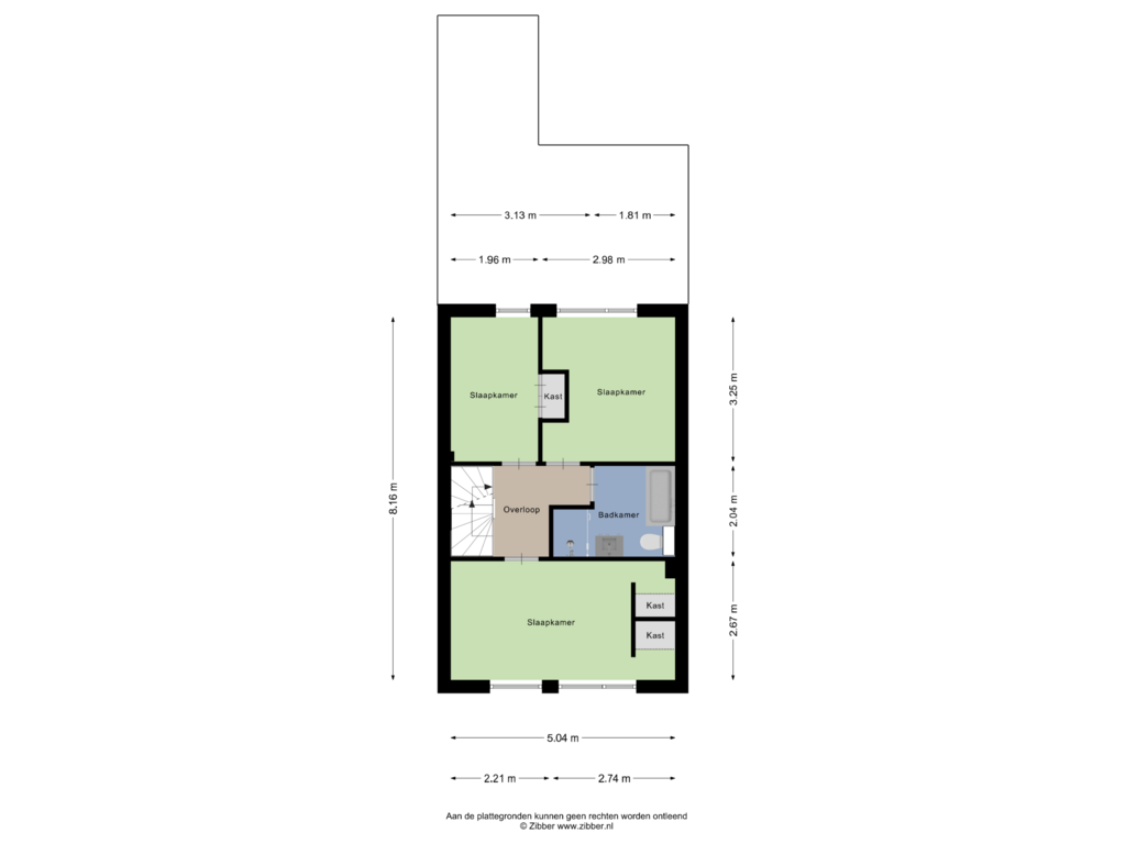 Bekijk plattegrond van Eerste Verdieping van Hofkamp 98