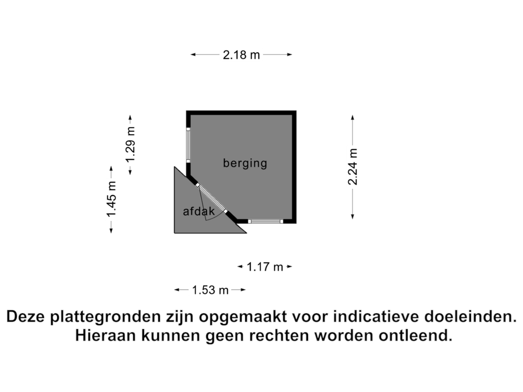 View floorplan of Berging of Zandkever 31