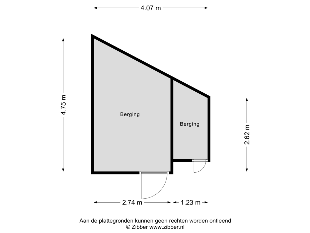 Bekijk plattegrond van Berging van Sering 134