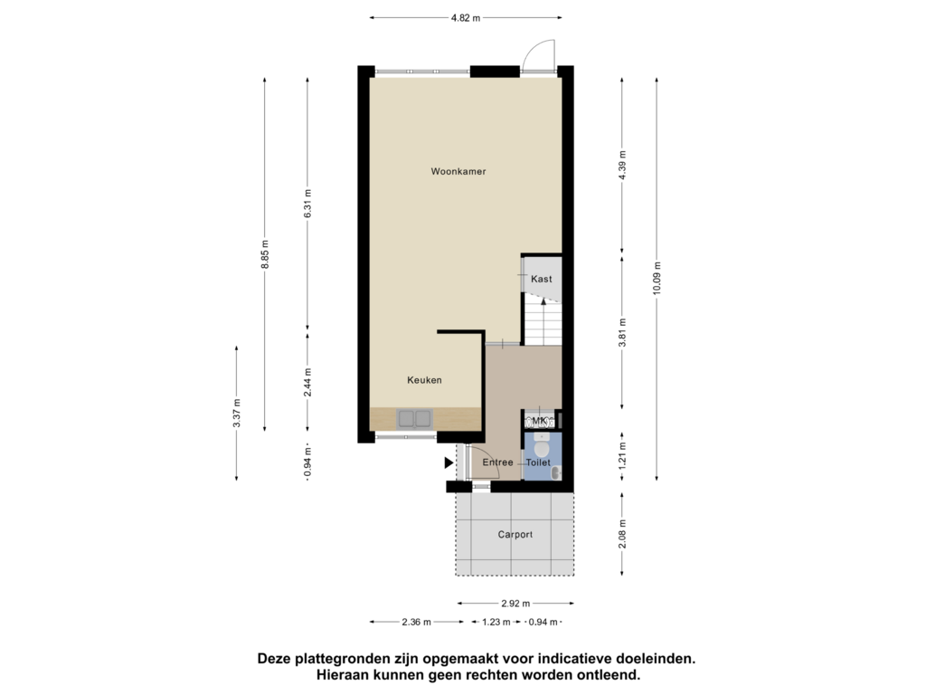 Bekijk plattegrond van Begane Grond van Everberg 31