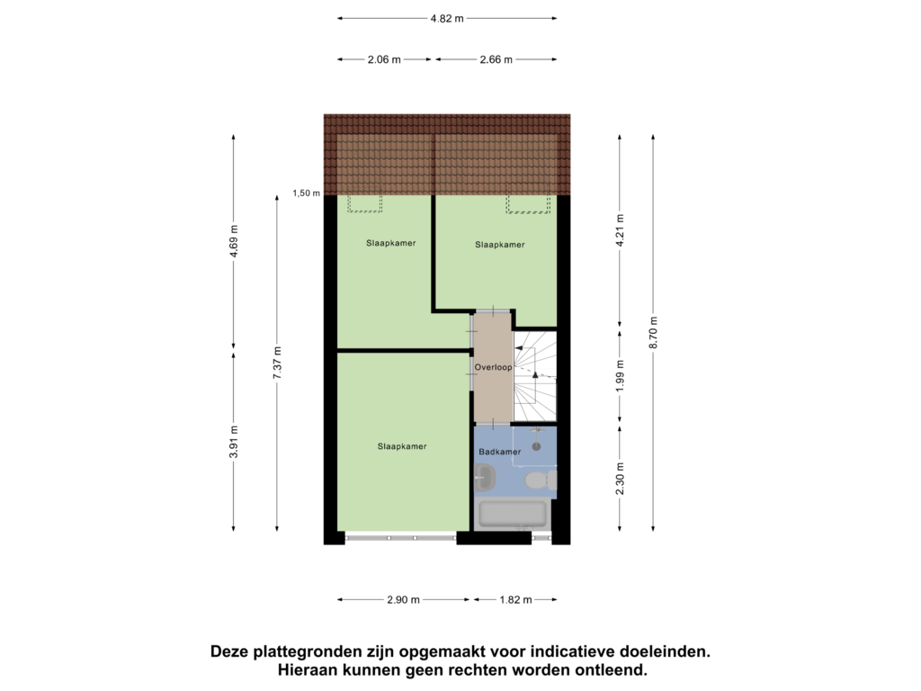 Bekijk plattegrond van Eerste Verdieping van Everberg 31