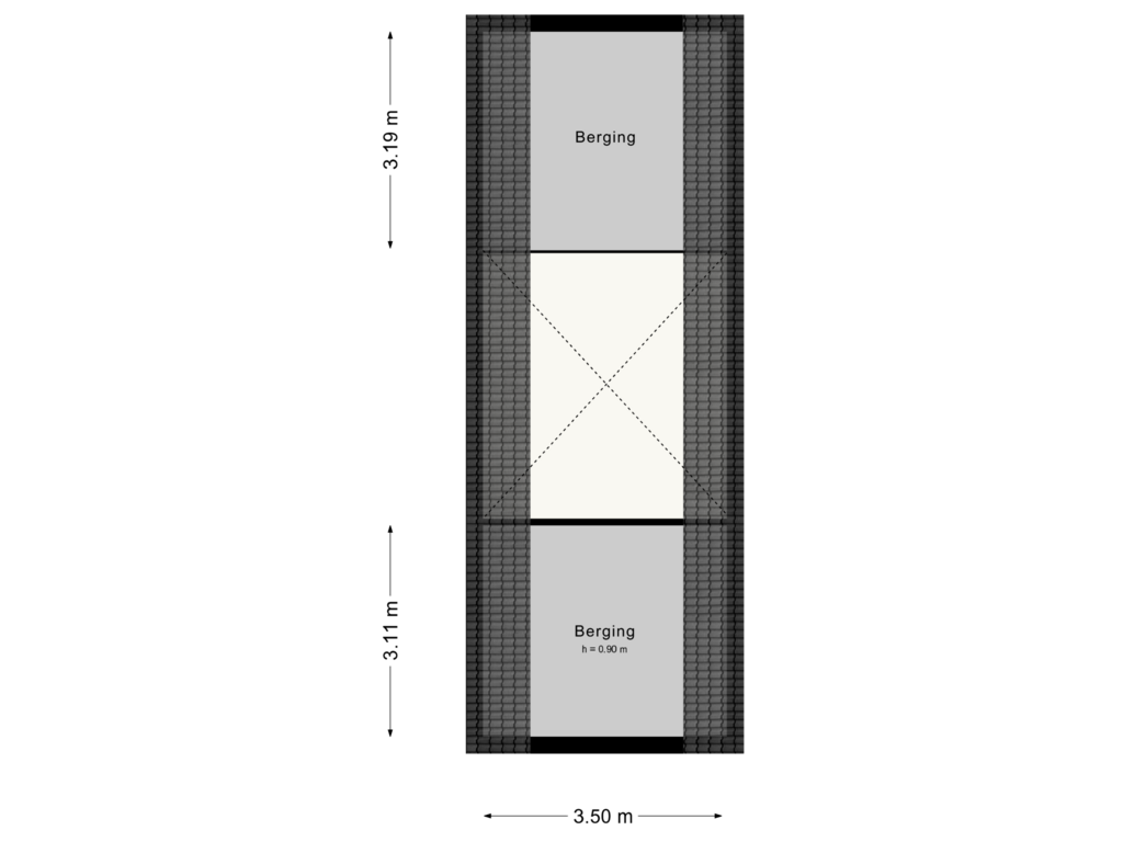 View floorplan of Vliering of De Strook 7