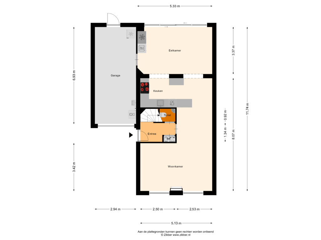 Bekijk plattegrond van Begane Grond van Berger-ven 5