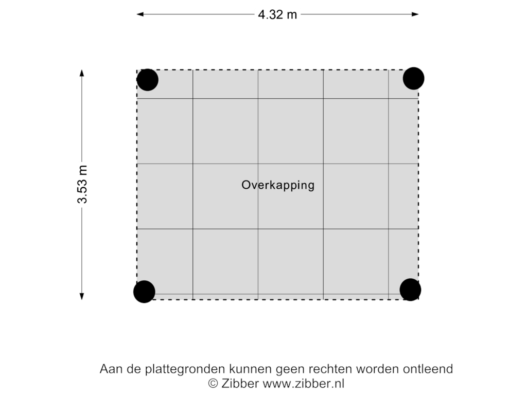 Bekijk plattegrond van Overkapping van Singelweg 1