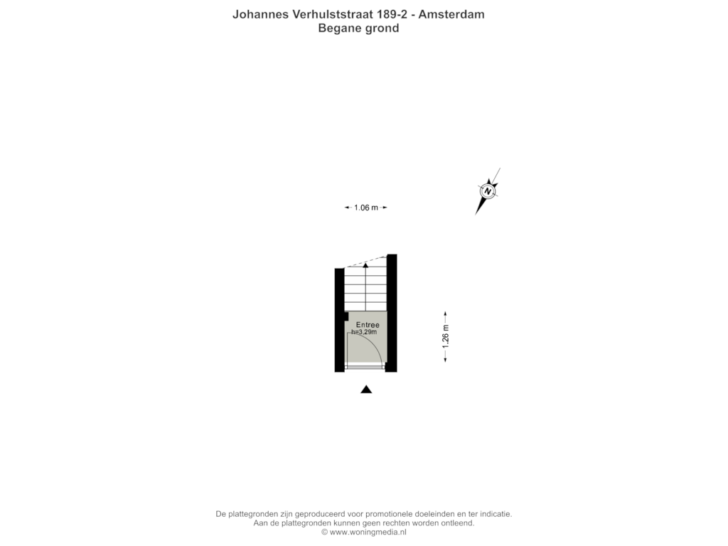 View floorplan of Begane Grond of Johannes Verhulststraat 189-2