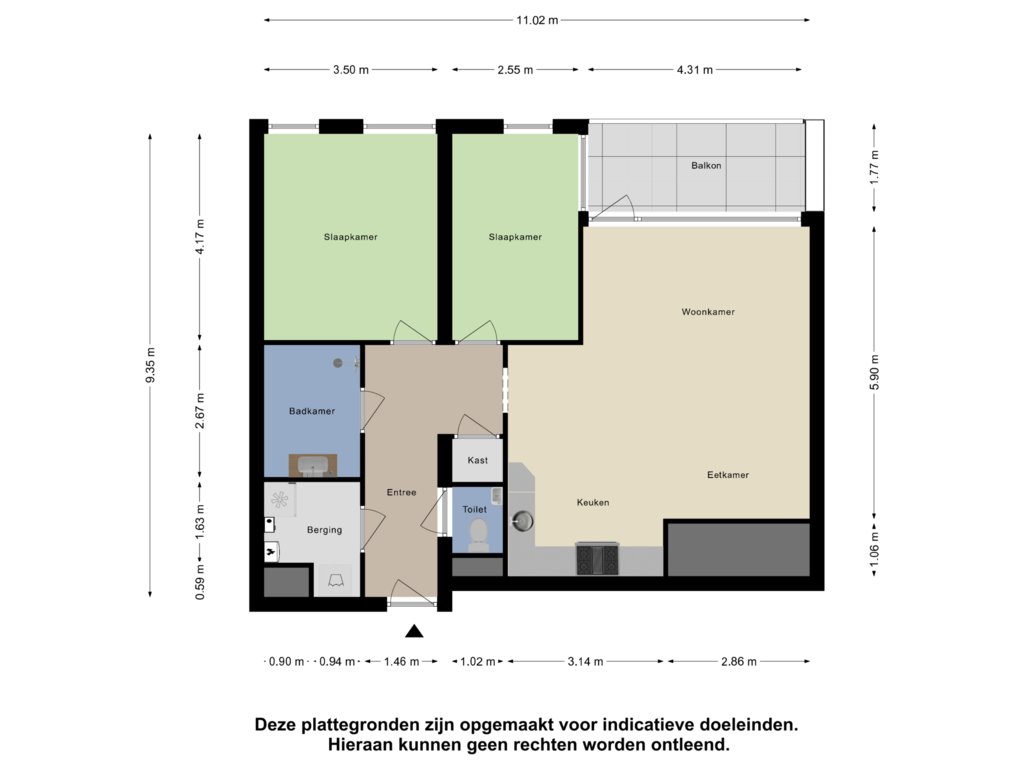 Bekijk plattegrond van Appartement van Burgemeester Röellstraat 572