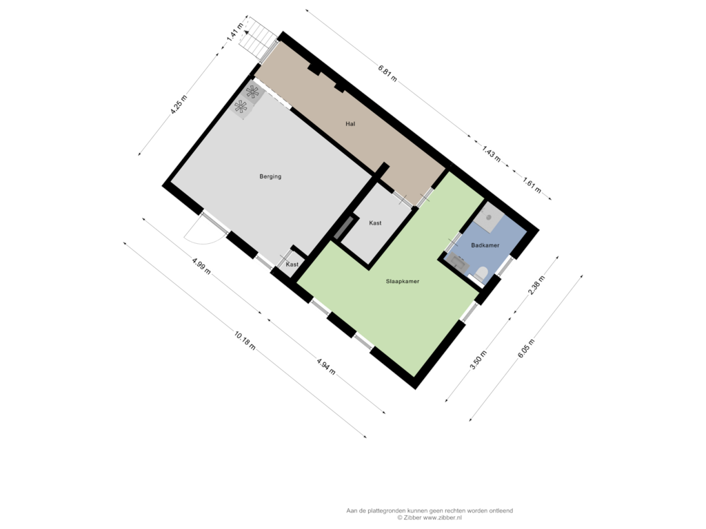 Bekijk plattegrond van Souterrain van Eikendreef 12