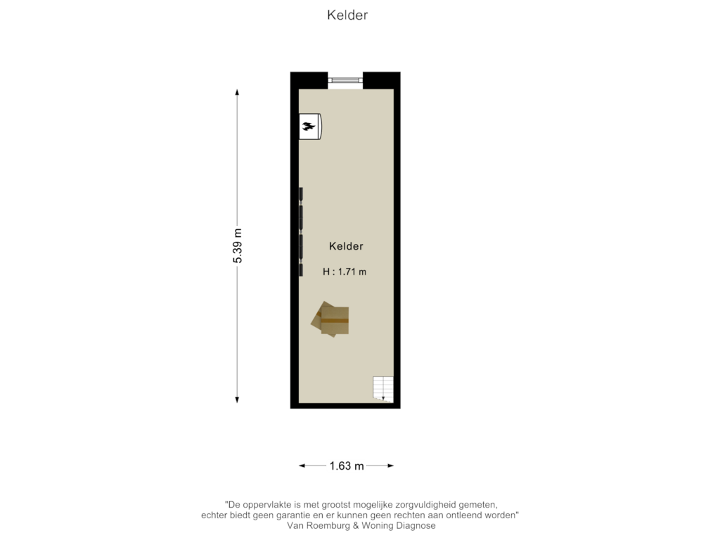 Bekijk plattegrond van Kelder van Gijsbrecht van Aemstelstraat 11