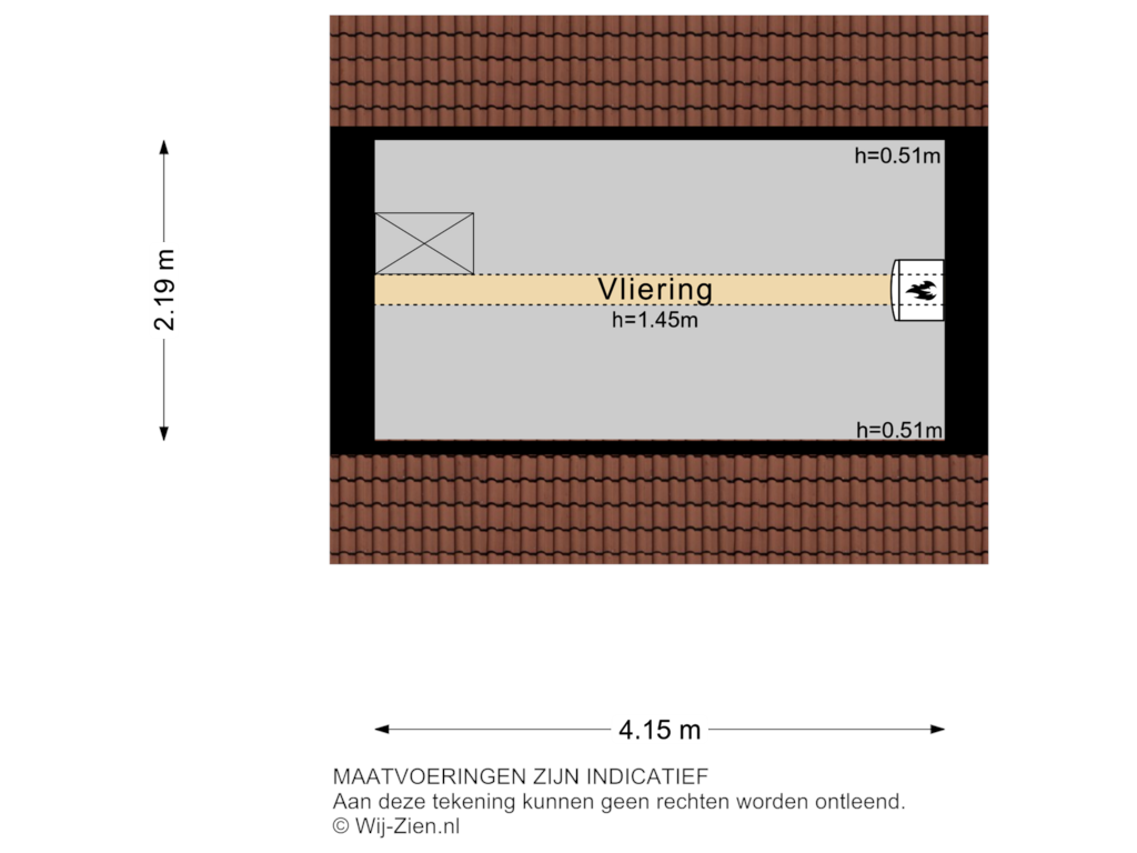 View floorplan of TWEEDE VERDIEPING of Kerkstraat 151