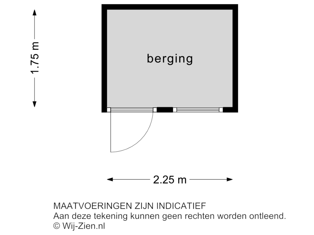 View floorplan of BERGING of Kerkstraat 151