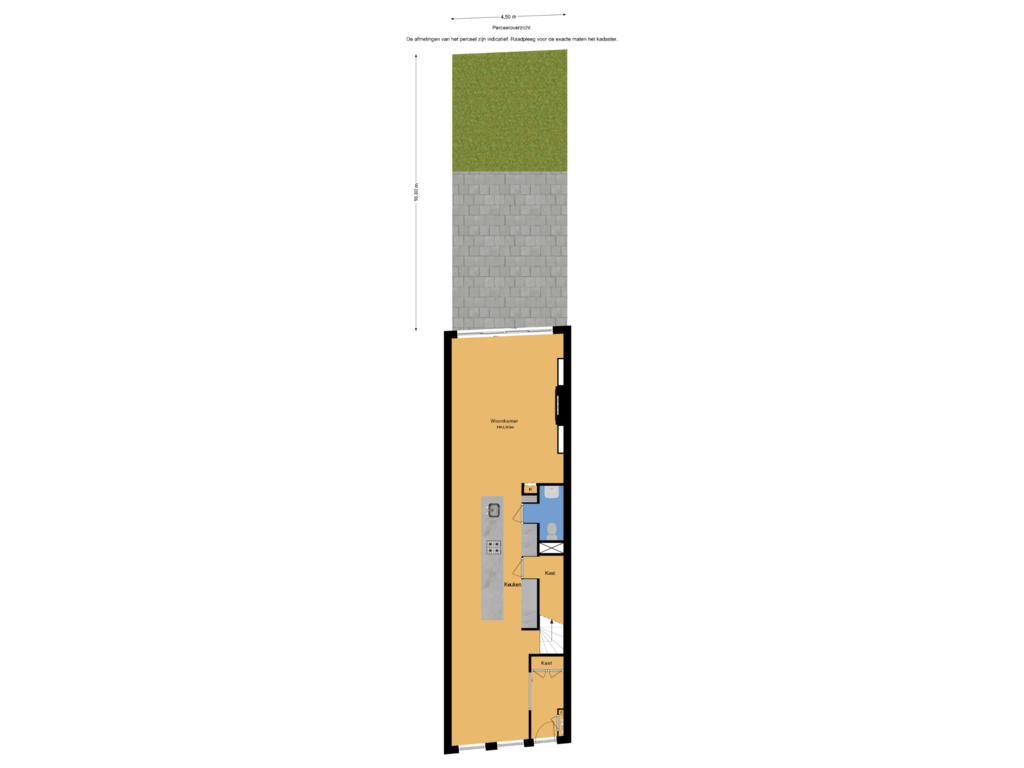 Bekijk plattegrond van Perceeloverzicht van Bezuidenhoutseweg 263