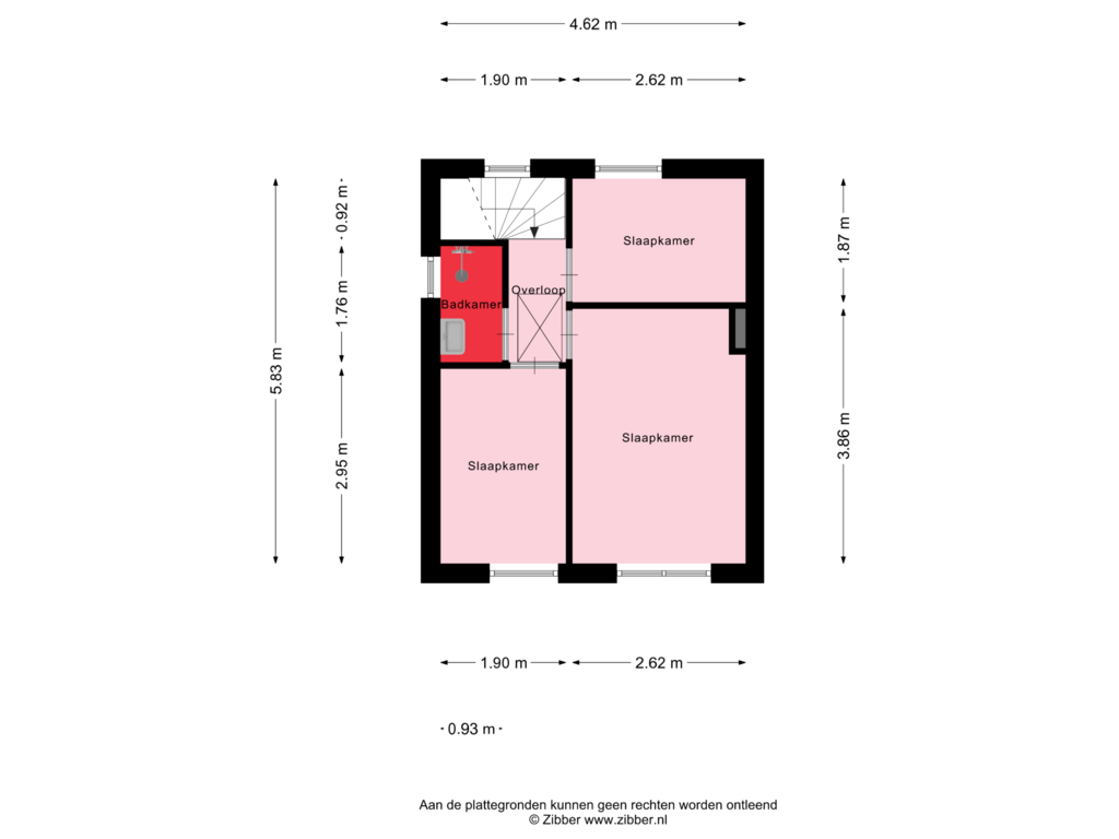 Bekijk plattegrond van Eerste Verdieping van Efterwei 5