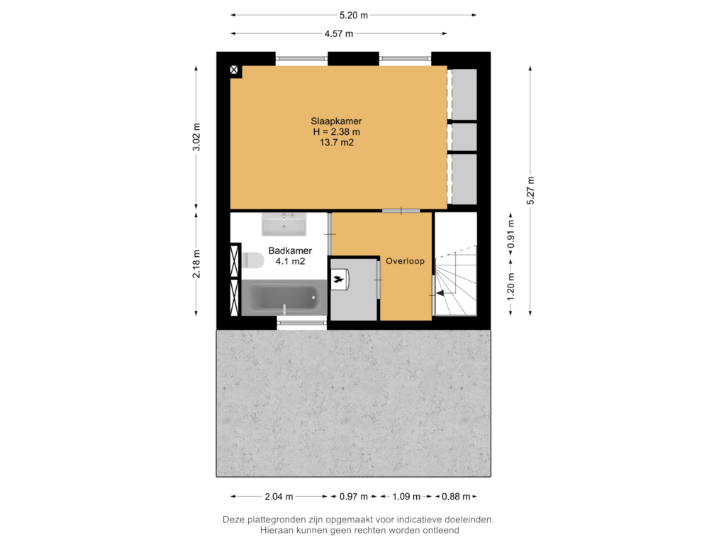 View floorplan of 1e Verdieping of Parkdreef 99