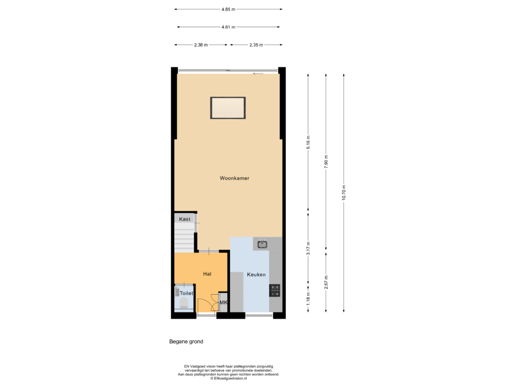 View floorplan of Begane grond of Willem Gerresepad 77