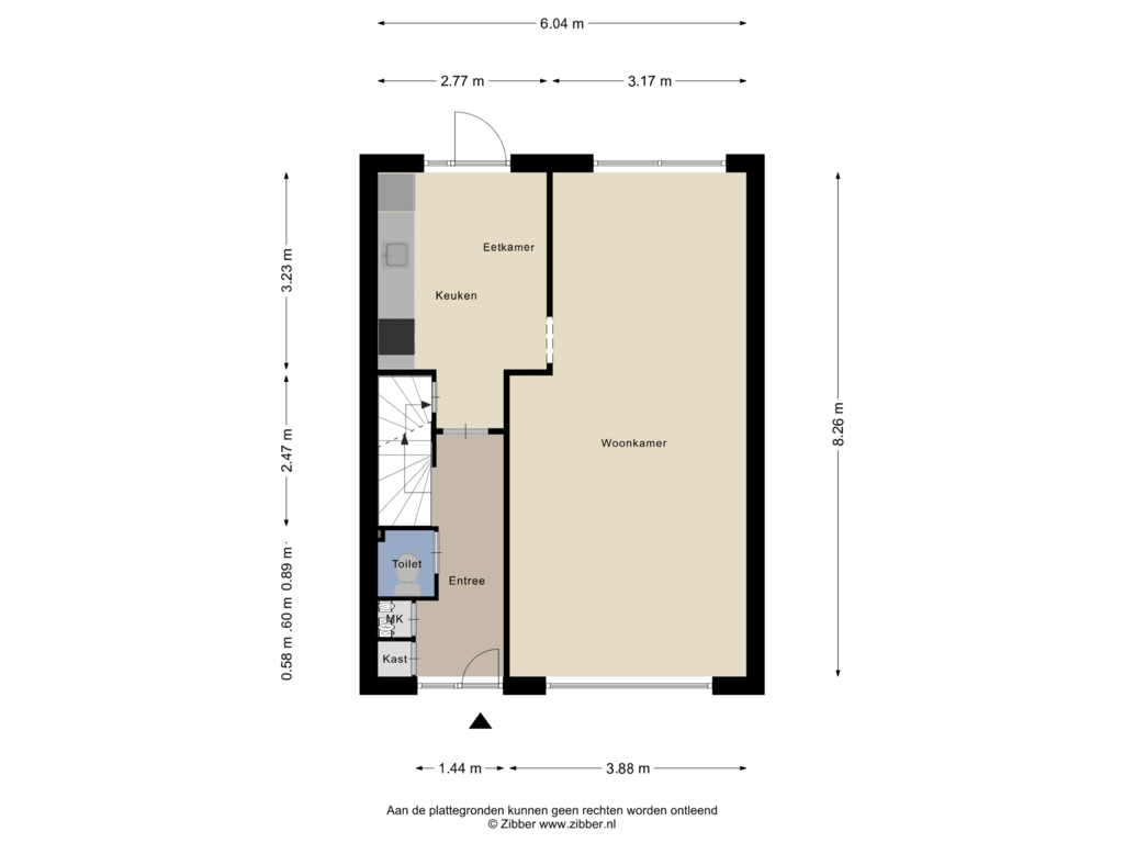 Bekijk plattegrond van Begane Grond van Hertogstraat 21