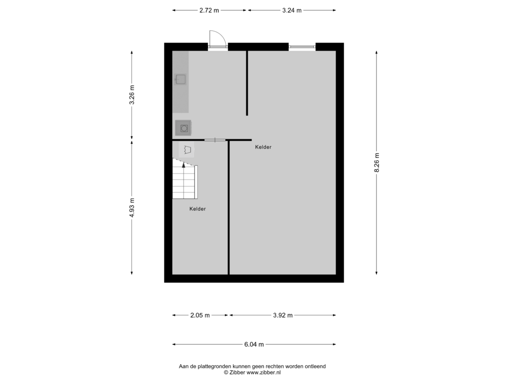 Bekijk plattegrond van Kelder van Hertogstraat 21