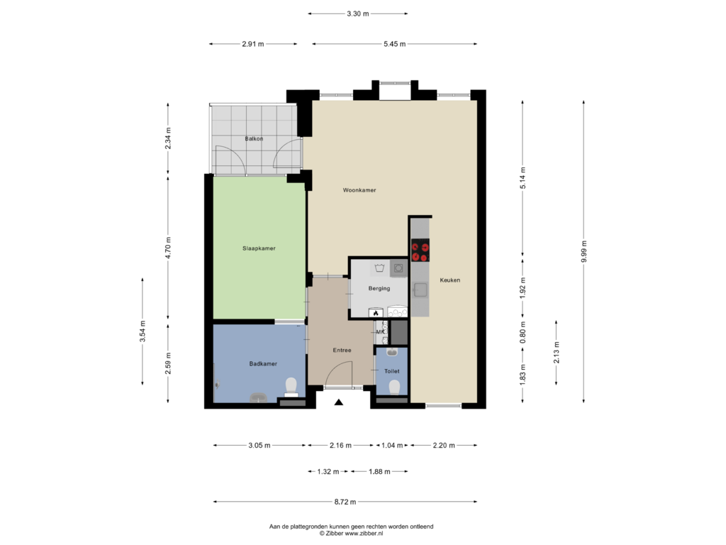 View floorplan of Appartement of Slotshof 38