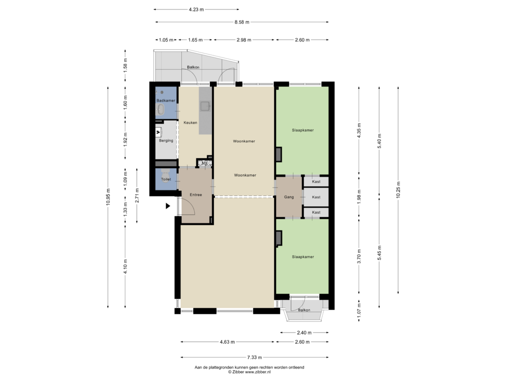 Bekijk plattegrond van Appartement van Florakade 172