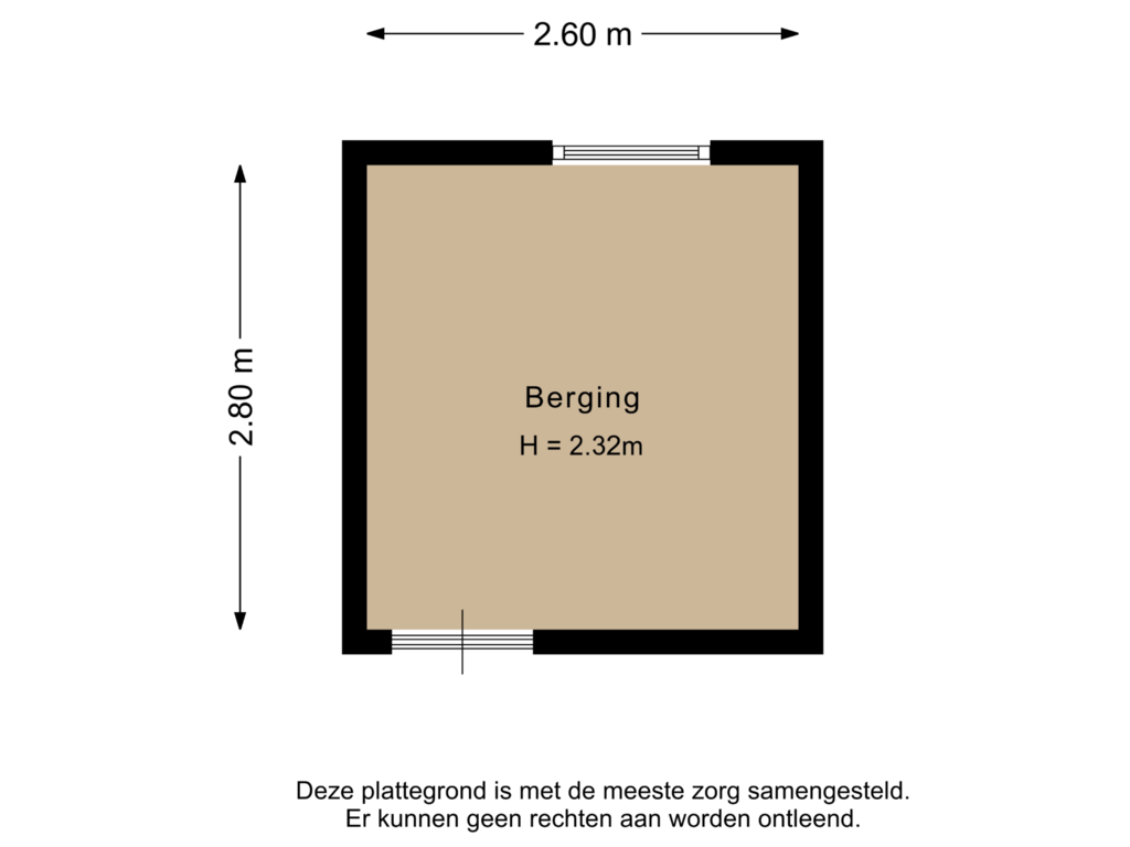 Bekijk plattegrond van Berging van Albert Cuypstraat 106