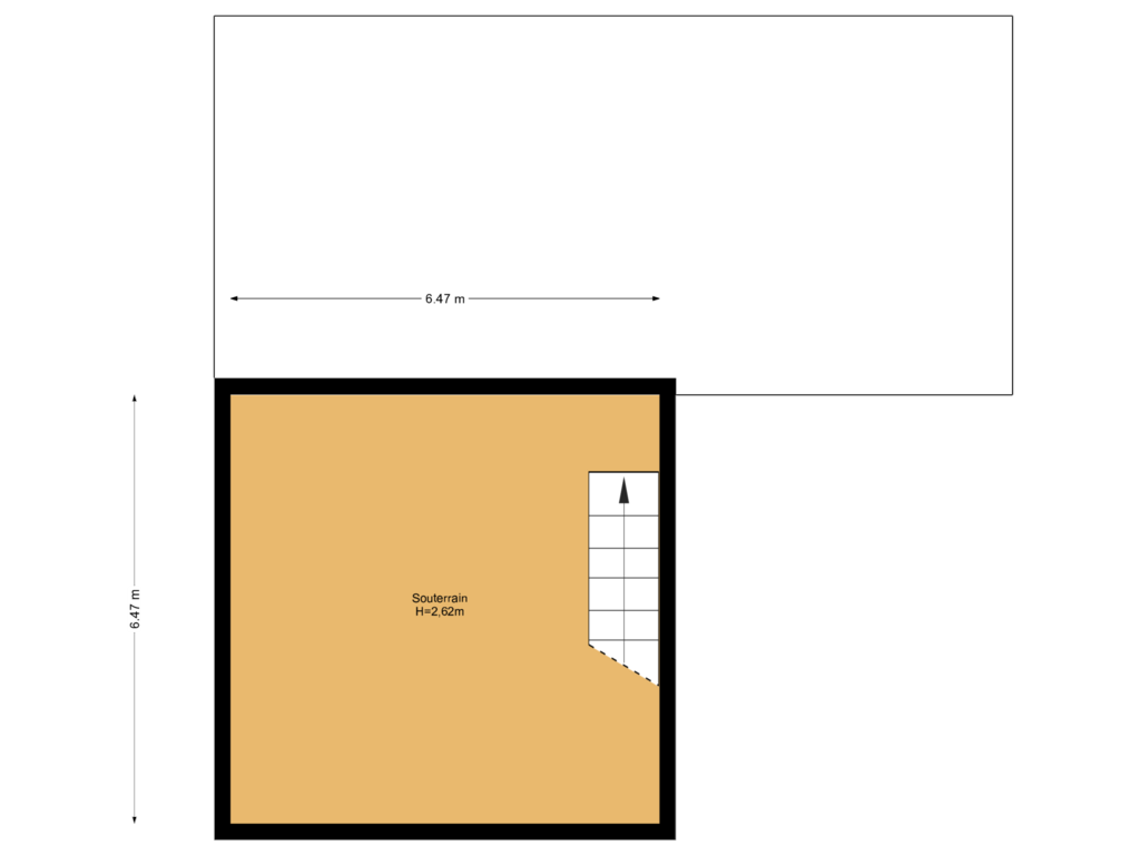 Bekijk plattegrond van Souterrain van Van Hogendorplaan 46