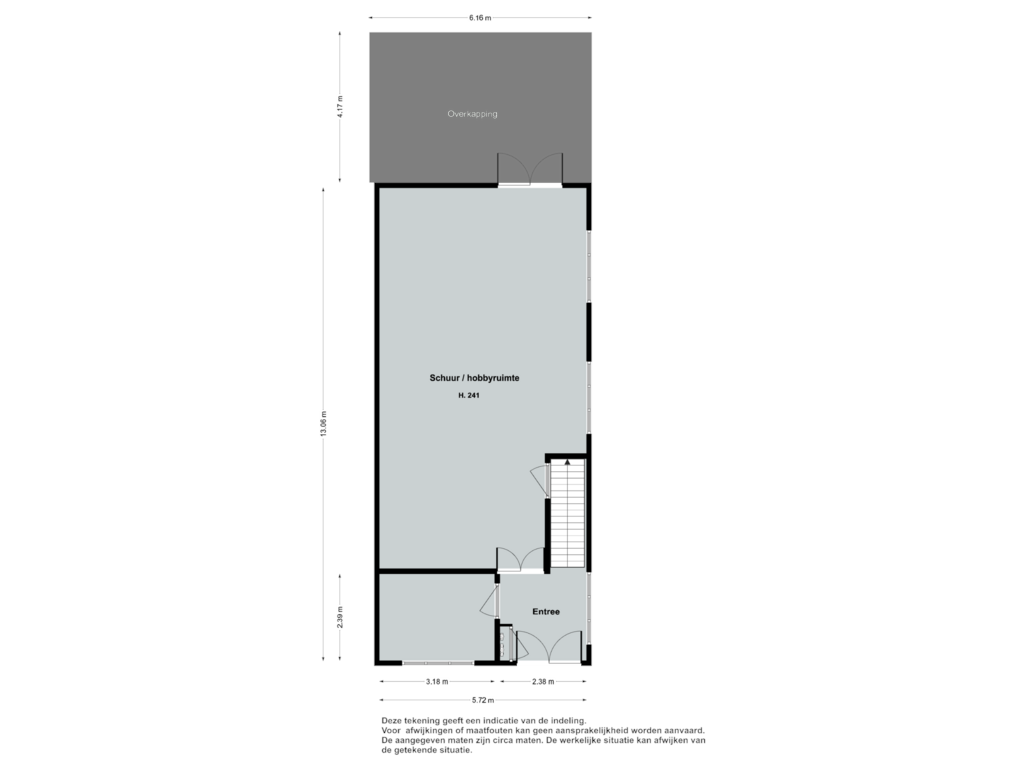 Bekijk plattegrond van Schuur begane grond van Dorpsstraat 126