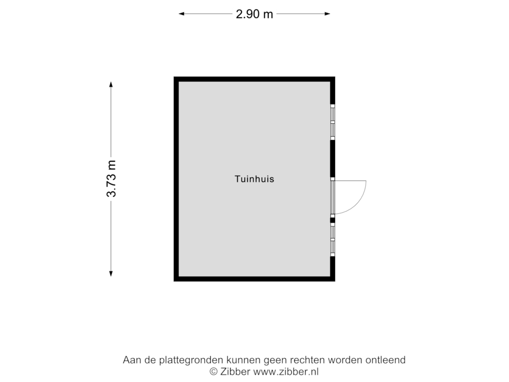 Bekijk plattegrond van Tuinhuis van Boskriek 6