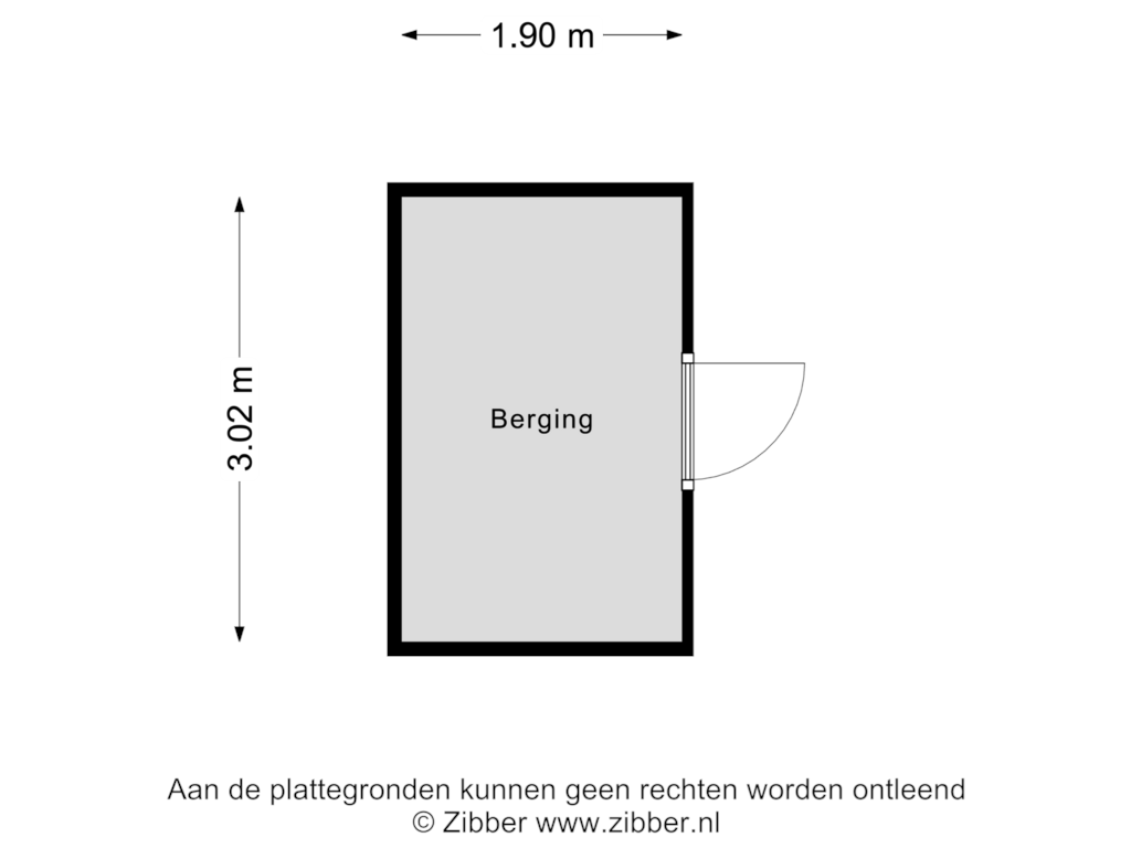 Bekijk plattegrond van Berging van Hoefsetuin 17