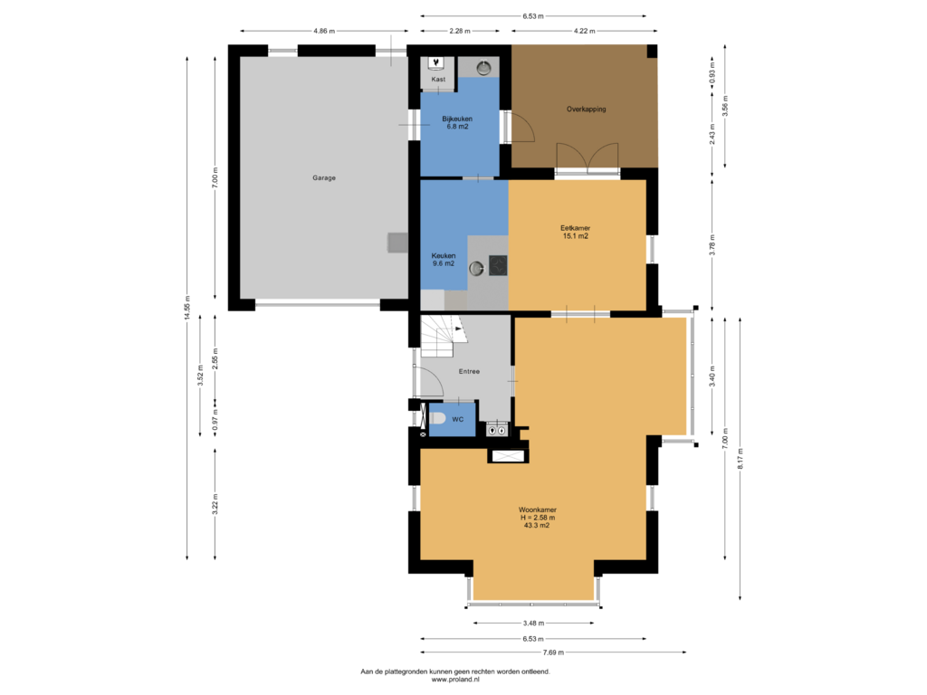 Bekijk plattegrond van Begane Grond van Molenaarslaan 4