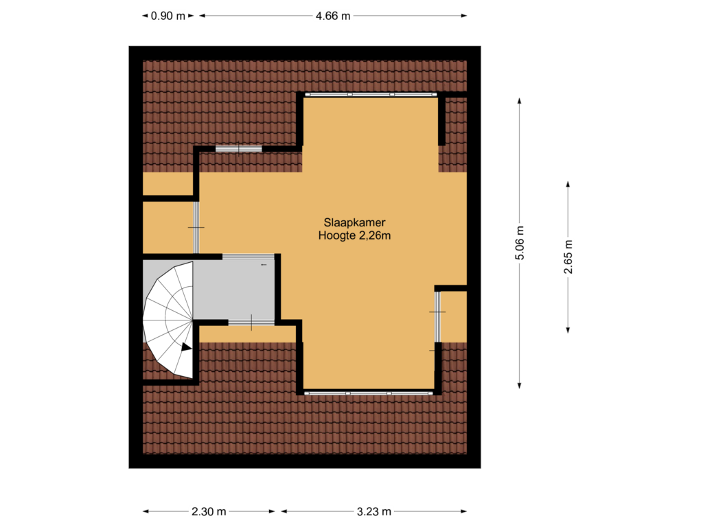 Bekijk plattegrond van 2e verdieping van van Mijndenlaan 43