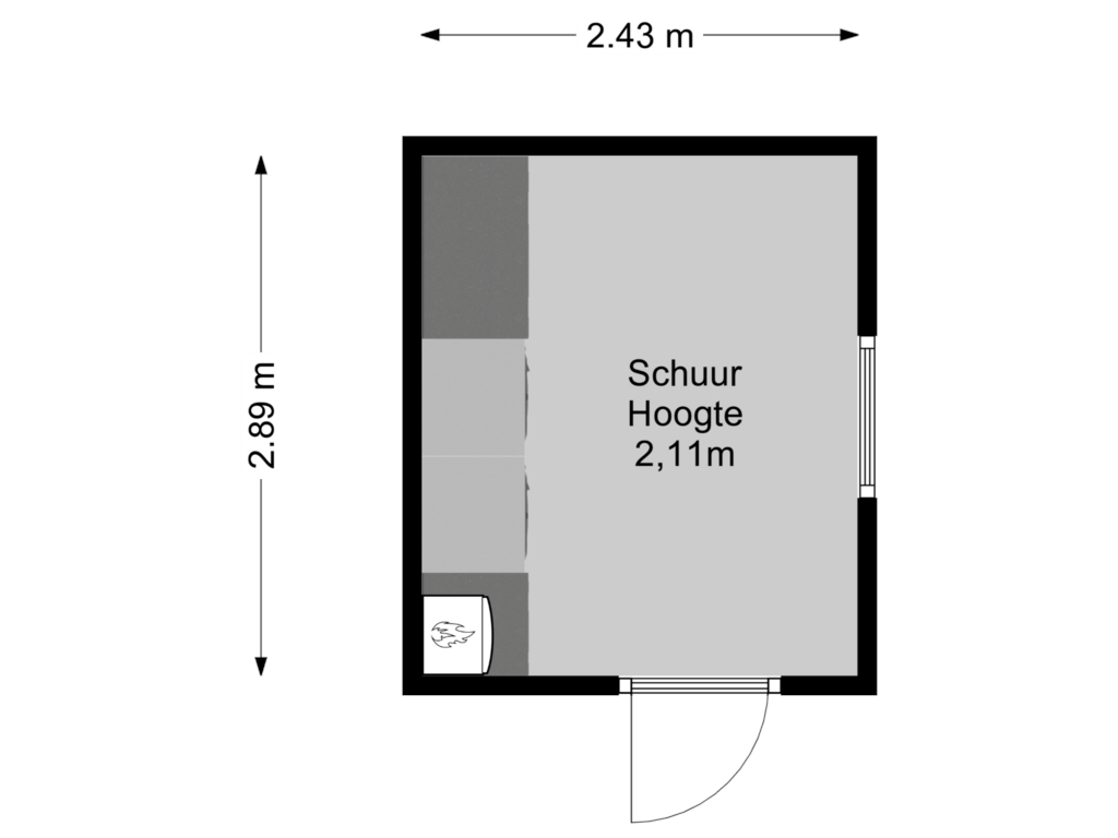 Bekijk plattegrond van Schuur van van Mijndenlaan 43