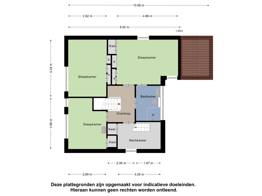 Bekijk plattegrond van Eerste Verdieping van Tiros 14